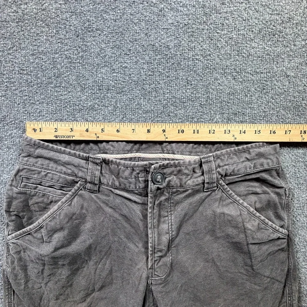 The North Face Khakis Pant Men's 36x31 Gray Canvas Straight Leg Utility Stretch